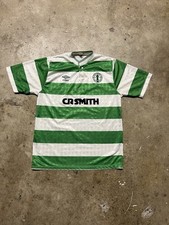 Vintage Umbro 1987-89 Glasgow Celtic Soccer Football Jersey Scotland Centenary 