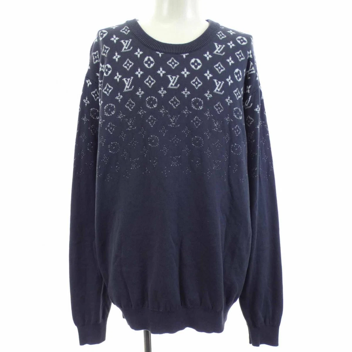 Louis Vuitton Blue Crew Neck Sweaters for Men for sale | eBay