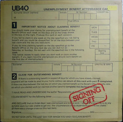 Ub40 Signing Off graduate Records Vinyl LP