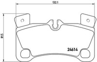 2X Brembo Bremsbelagsatz, Scheibenbremse P 85 103 FüR Audi Porsche VW