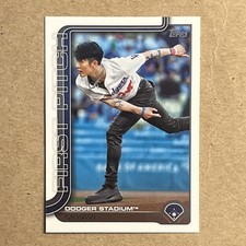 2025 Topps Update Series #FPU-3 Miyavi First Pitch Insert Los Angeles Dodgers 