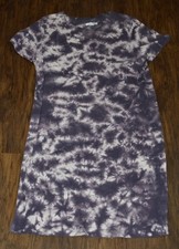 Sonoma Women's Size L Purple Tie Dye Dress Tshirt Style Casual Boho Artsy Lounge