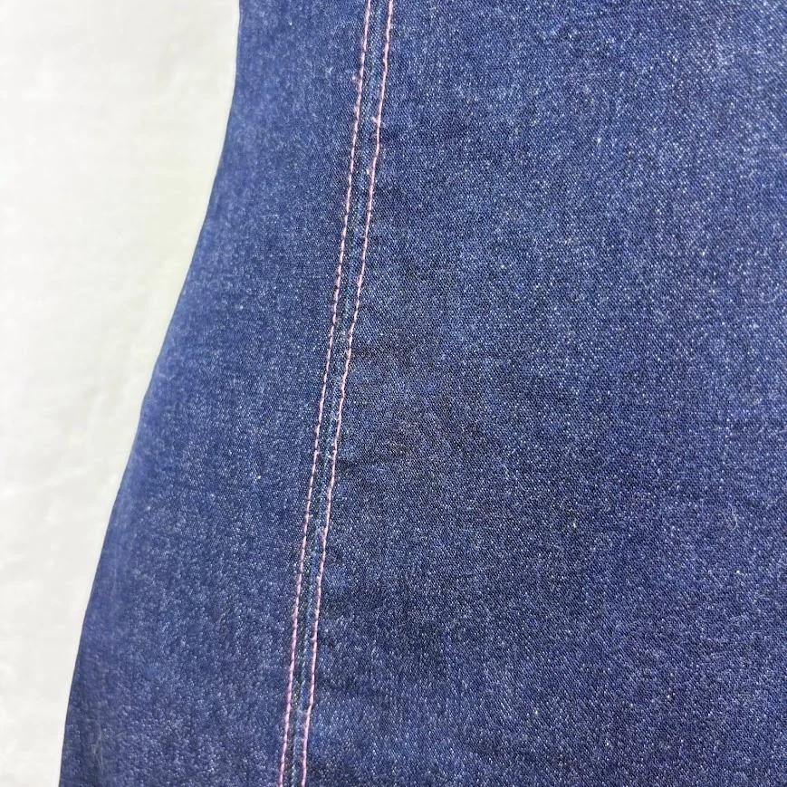 Mini Vestido Denim Lavado Oscuro Dollhouse Y2K Vintage - Talla S Foto 4 de 4