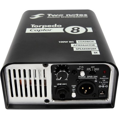 Two Notes Audio Engineering Torpedo Captor LoadboxAttenuatorDI Black 8 Ohm
