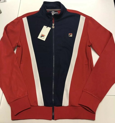 New Mens Fila Navy/White-Chinese Red Grosso Jacket Size S L XL XXL - Picture 2 of 5