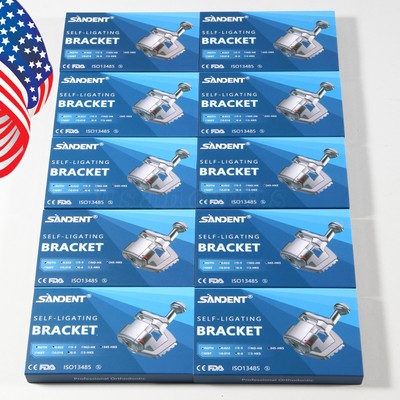 USPS Dental Orthodontic Bracket Braces MIM Self Ligating Roth/MBT .022 SANDENT