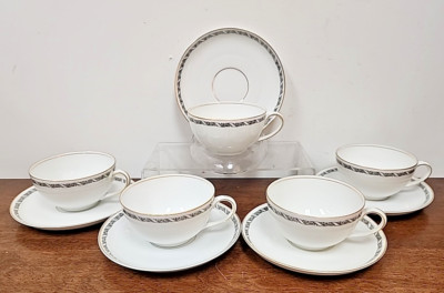 ROSENTHAL SELB-BAVARIA R9 BALMORAL CUP & SAUCER SET OF FIVE