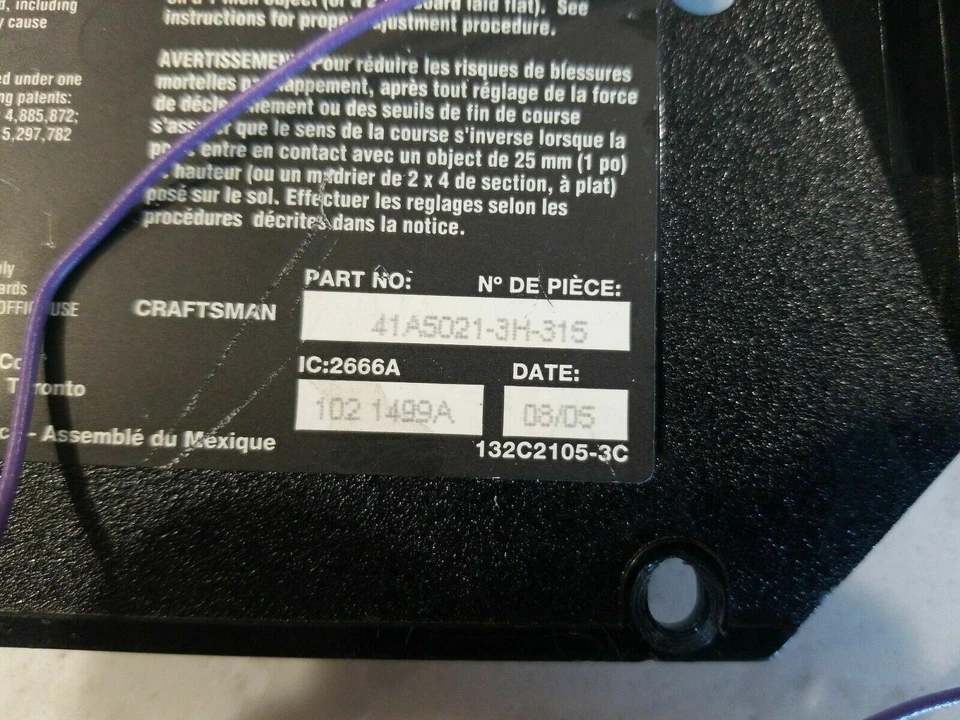 Sears Craftsman Circuit Board End Panel Purple Learn Button 41A5021-3M-315 - Image 2 of 4