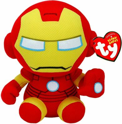 Ty Marvel-Figur ''Iron Man'' Comic - Beanie Babies  Kuscheltier Plüschtier 15 cm
