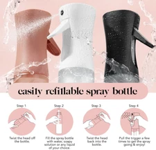 Spray Bottle for Hair, Continuous Mister Empty Spray Bottles, Ultra Fine Mist Wa