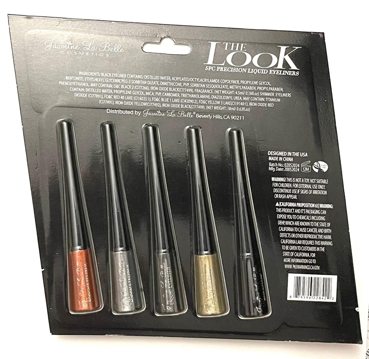 the look 5pc Precision Liquid Eyeliners / Classic, Jet Wing & The