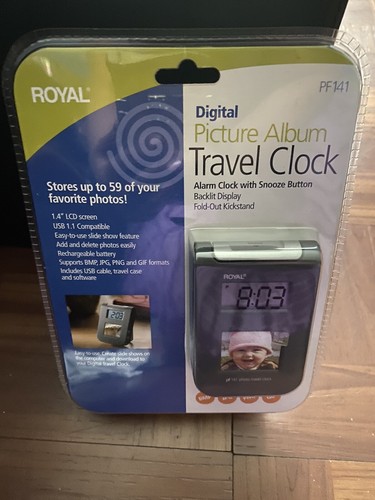 Royal Digital Photo Frame Travel Clock 1.5 Inches
