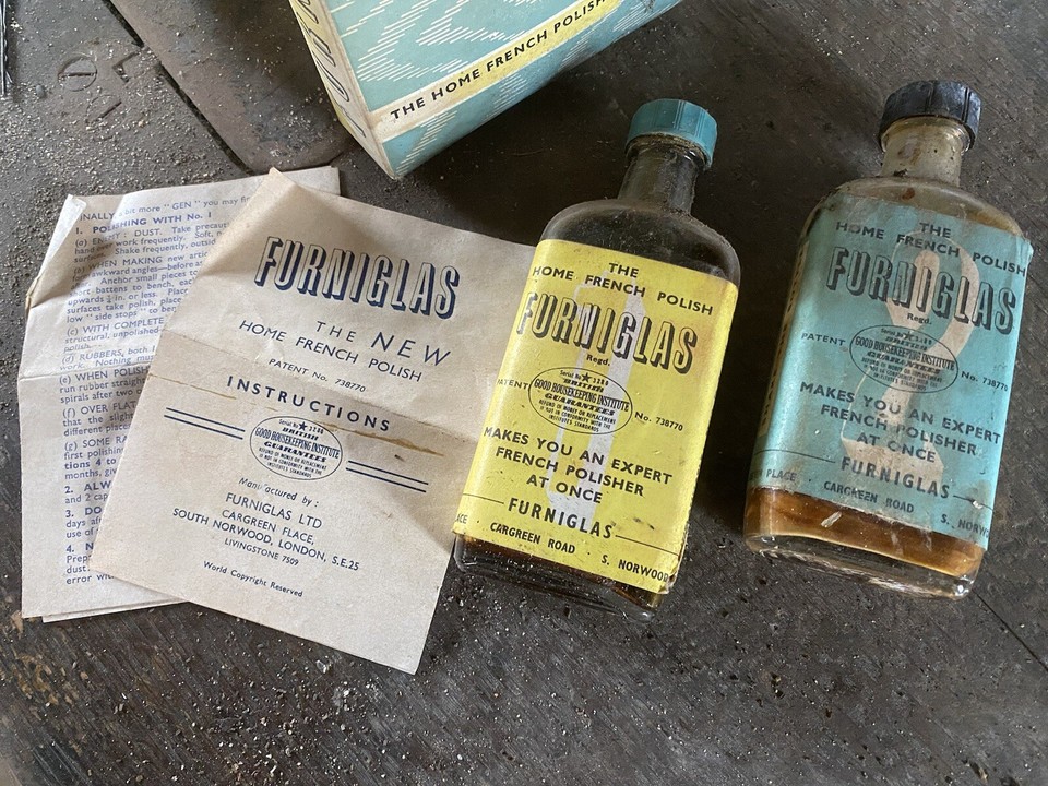 Vintage Furniglas French Polishing Kit eBay
