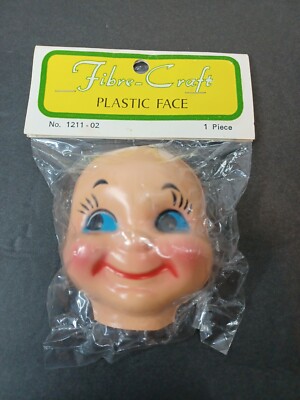 Vintage Fibre Craft Face - Free Shipping!