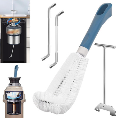 Universal Garbage Disposal Brush Kit/Garbage Disposer Unjamming Wrench/Garbage D