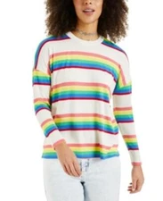 MSRP $50 Style & Co Multi-Stripe Top Size Medium