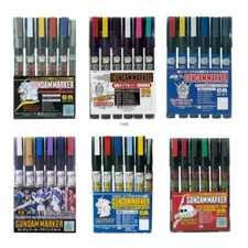 GSI Creos Gundam Marker Sets of Six. 13 Different Sets Buy Two Or More And Save 