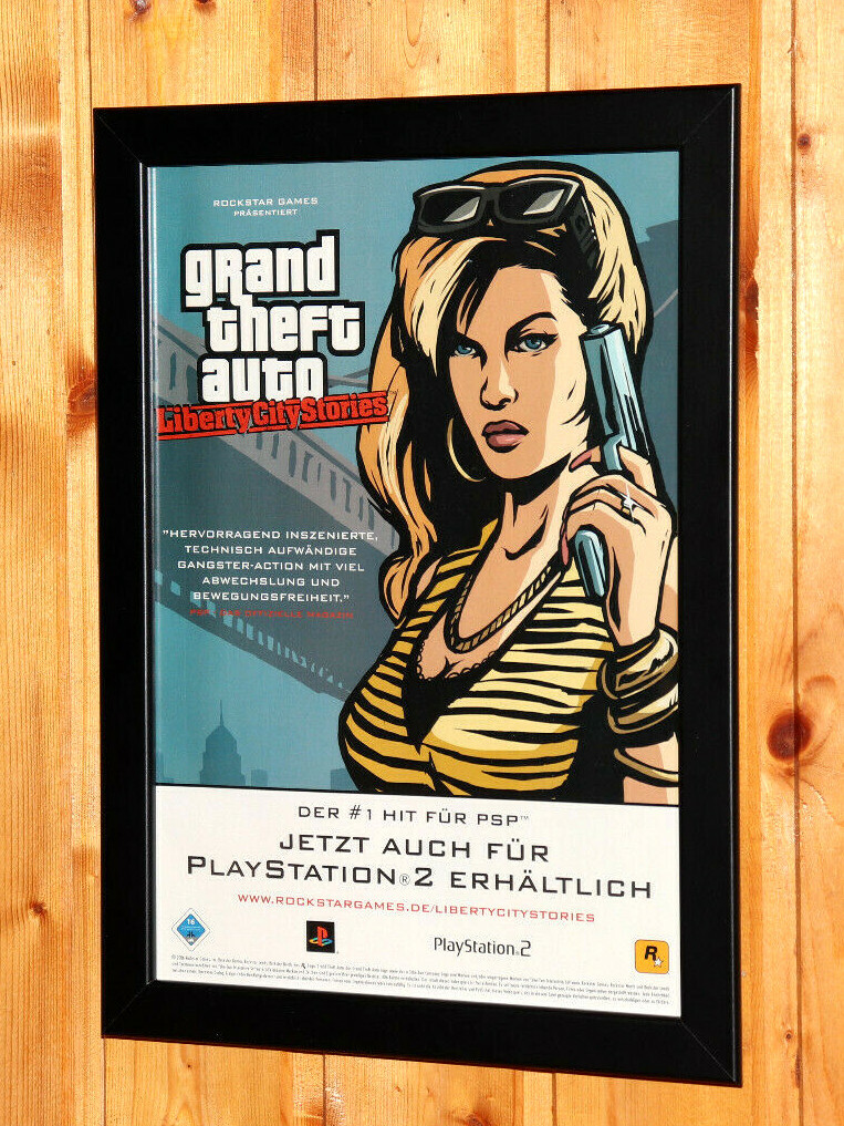 Grand Theft Auto Liberty City Stories GTA Rare Small Poster