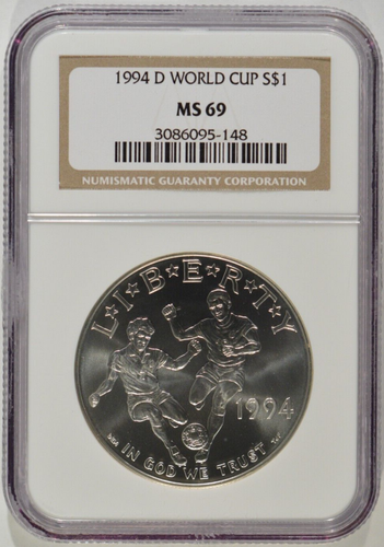 1994-D World Cup Soccer Silver Dollar $1 NGC MS69 3086095-148