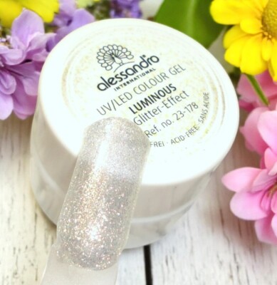 Alessandro UV LED Farbgel 178 Luminous Glitter Effect Nagelstudio Luxus Glimmer