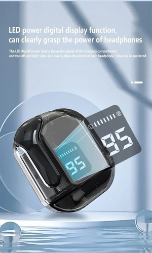Auricolari Bluetooth Wireless T2 HIFI con display digitale NERO - Foto 2 di 10