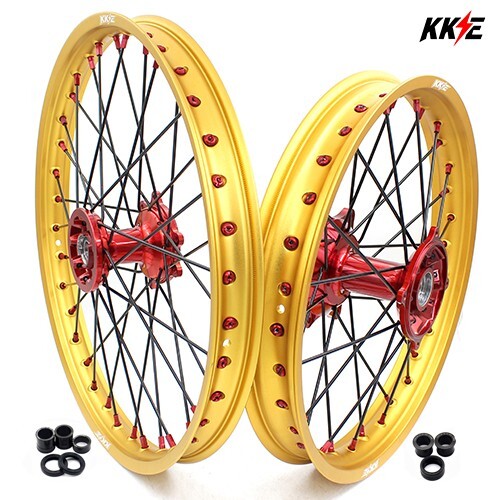 Llantas KKE 21/19 ruedas MX para HONDA CRF250R CRF450R CR125/CR250 bujes fundidos pintados - Imagen 1 de 13