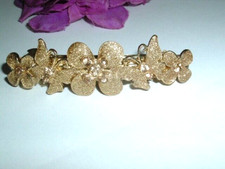 Golden Glitter Jeweled Butterfly Hair Barrette