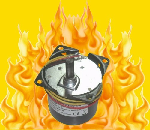 AC 230V, Grillmotor, 4,2 U/min, Getriebemotor,links- und rechtslauf, 6 Nm, NEU  - Bild 1 von 3