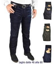 Pantaloni Uomo Elasticizzati in Velluto Invernali Jeans Caldo Cotone di Mastino