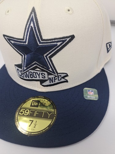 New Era Dallas Cowboys 2022 NFL Blau Creme 59Fifty Sideline Herren Hut Gr. 7 1/2 - Bild 3 von 10