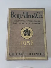 Benj. Allen & Co. 1958 Catalog, Pocket watches, Jewelry, Zippo, Lighters AS IS