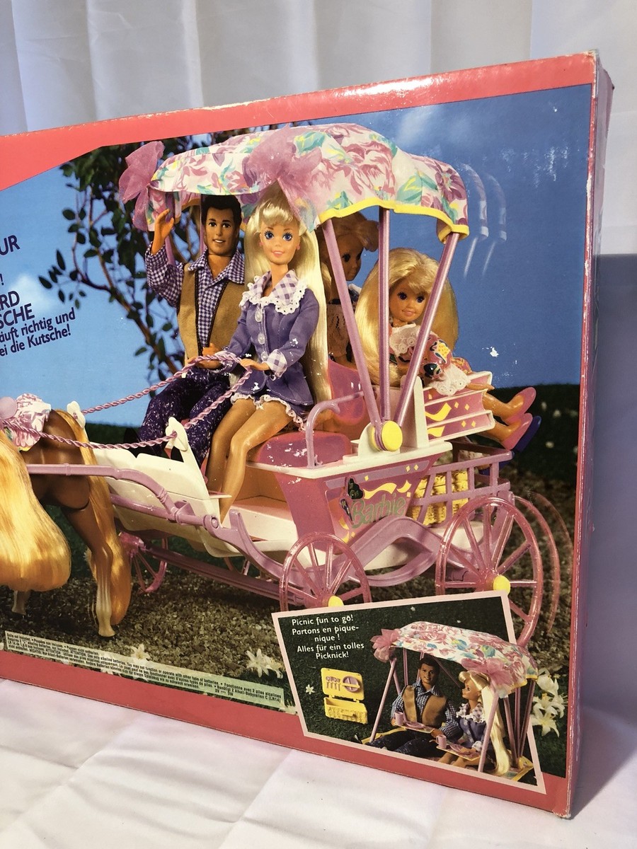 Very Rare Barbie Prancing Horse and Carriage NIB - 1994 | eBay