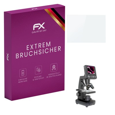 atFoliX Panzerfolie für Bresser LCD-Microscope 50-500x 3.5 Inch 9H Schutzpanzer