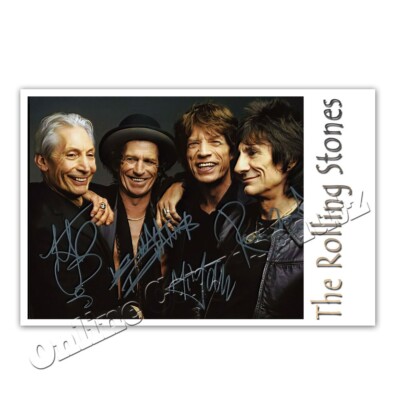 The Rolling Stones Ronnie Wood- Mick Jagger- Keith Richards- C.Watts- Bill Wyman