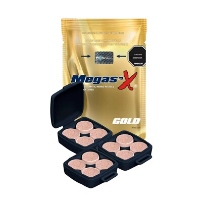 Megas'x Gold All-Natural Supplement for Men - 12 Tablets NEW Exp 10/2027