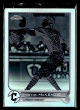 Triston McKenzie - 2022 Topps Chrome Negative Refractor #142 Cleveland Guardians