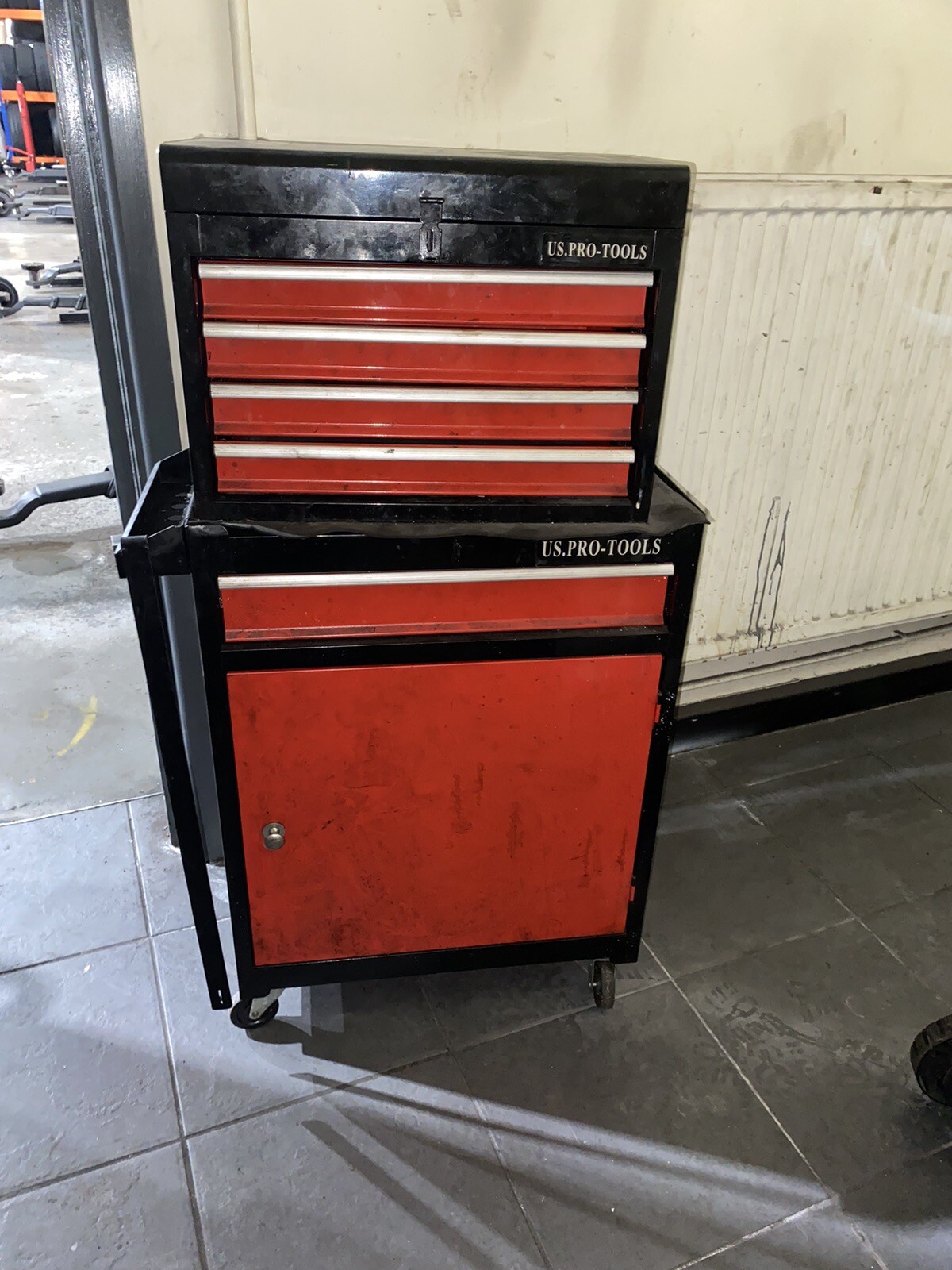 us pro tool chest box Red And Black eBay