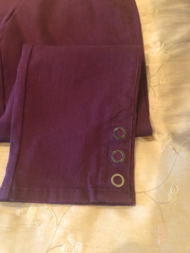 NWT CHICO'S ROYAL BORDEAUX GIRLFRIEND SLIM LEG ANKLE STRETCH JEANS ~ 1.5 (10) - Picture 7 of 11