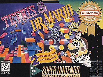  Tetris & Dr. Mario - 2 Game Cartridge : Video Games