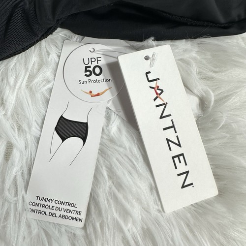 Jantzen Bademode Hipster Bikinihose Damen Gr. 18 schwarz Bauchkontrolle UPF 50 - Bild 8 von 11