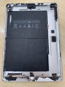 Apple iPad Air A1474 Ersatz WLAN Rückseite Back Gehäuse Cover Silber Akku #00