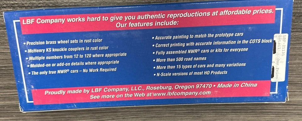 LBF Gold Series RTR HO Scale 2113 Trinity 5161 Grain Hoppers CGEX Cargill 1150 - Image 4 of 4