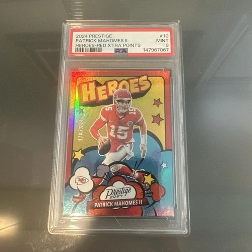 2024 Panini Prestige - Heroes Patrick Mahomes II #10 Xtra Points Red /399