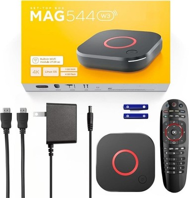 MAG544w3 TV Set-Top Box - 4K HDR TV Streaming Device with Amlogic S905Y4 Chipset