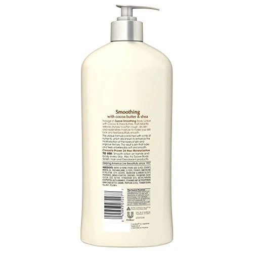 Suave Skin Solutions Body Lotion, Cocoa Butter & Shea, 18 oz - Image 3 of 4