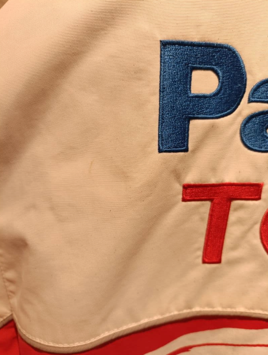 Panasonic Toyota F1 Racing Jacket S Size White & Red Vintage From