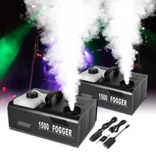 TCFUNDY 1500W Fog Machine 2PCS Vertical Smoke Stage Fogger with Remote control