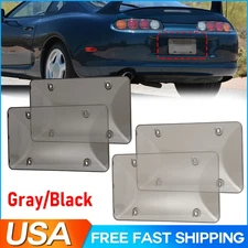 2Pcs Unbreakable License Plate Shields License Plate Covers Universal Fitment