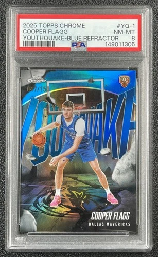 2025 Topps Chrome Cooper Flagg Refractors Blue (RAW)