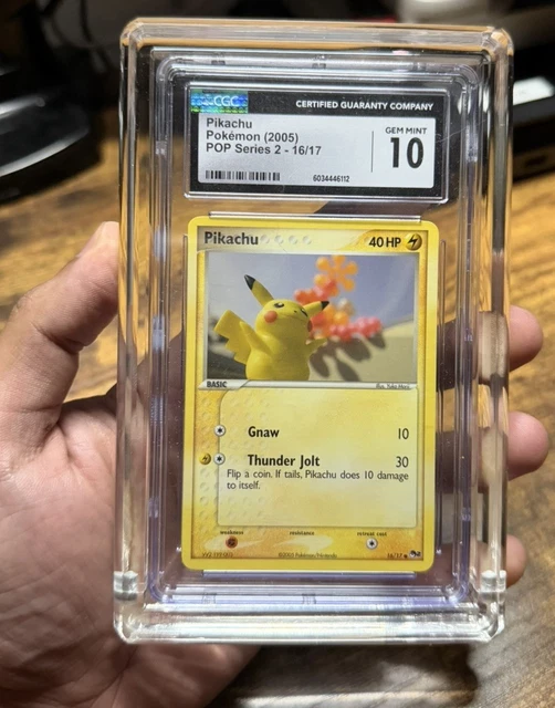 Pikachu 16/17 /POP Series 2 - CGC GEM MINT 10- Pokemon TCG Vintage 2005